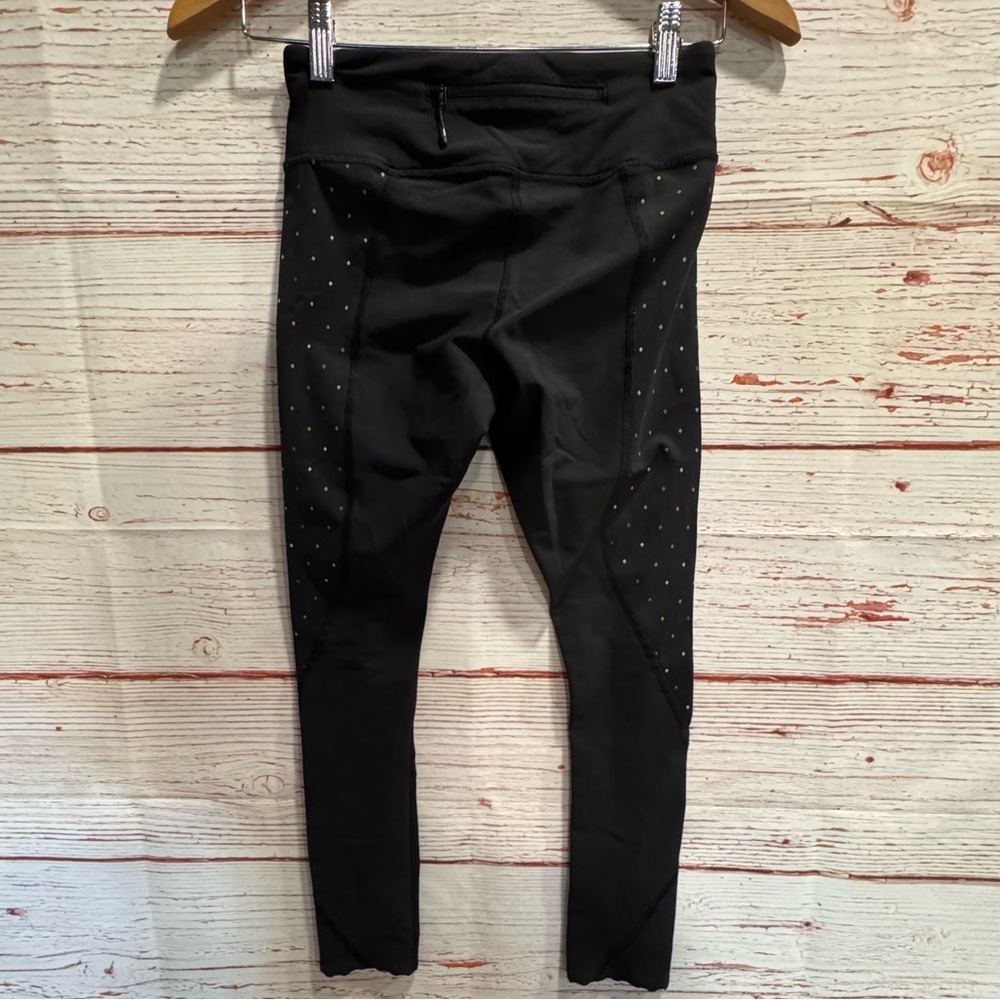 Lululemon Tight Stuff Tight Reflective in Black / Night Fall Black Tricolor Sz 4 - Picture 13 of 14